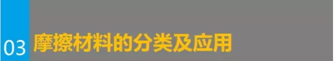 一張圖看懂摩擦材料