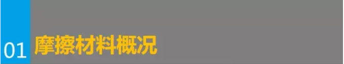 一張圖看懂摩擦材料